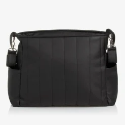 Uzturre Gifts*Black Faux Leather Baby Changing Bag (43cm)