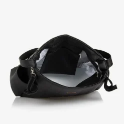 Uzturre Gifts*Black Faux Leather Baby Changing Bag (43cm)