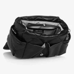 TIBA + MARL Gifts*Black Faux Leather Changing Bag (34cm)