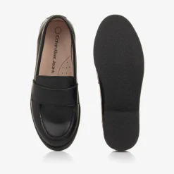 Calvin Klein Loafers & Moccasins|Loafers & Moccasins*Black Faux Leather Loafers