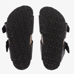 Birkenstock Sandals*Black Faux Leather Sandals