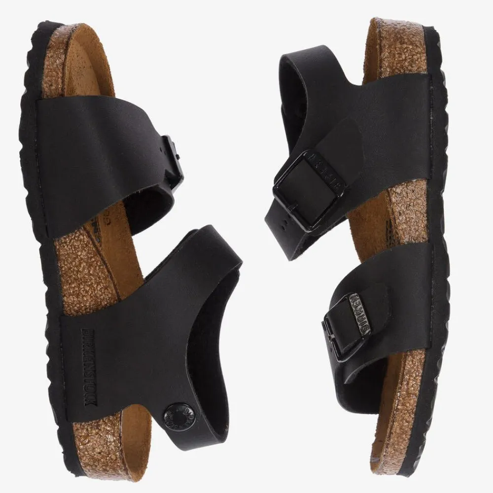 Birkenstock Sandals*Black Faux Leather Sandals