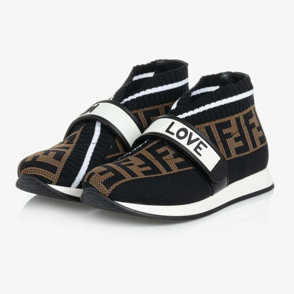 Fendi Trainers|Trainers*Black FF Logo Trainers