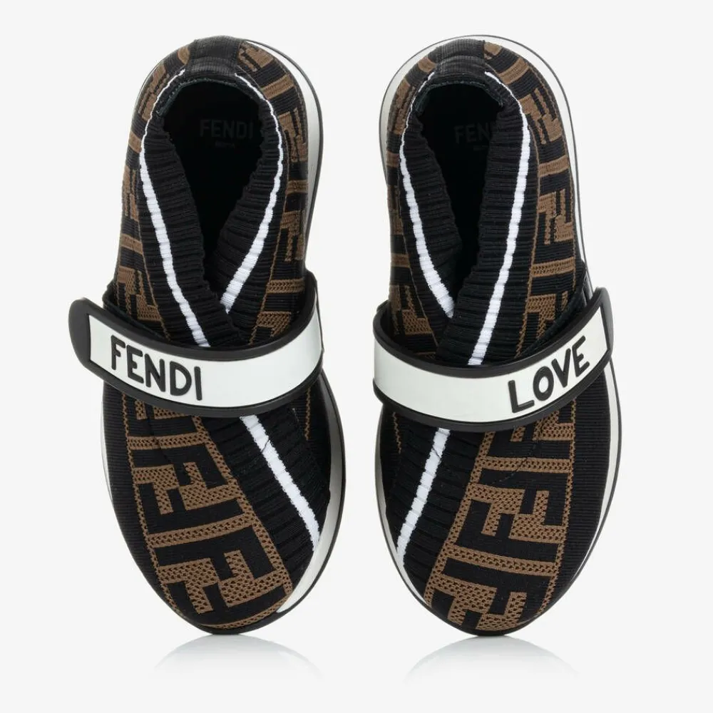 Fendi Trainers|Trainers*Black FF Logo Trainers