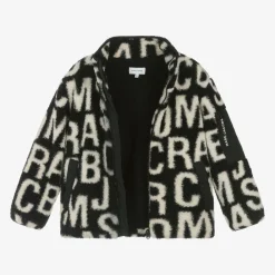 MARC JACOBS Tops|Tops*Black Fleece Jumbled Logo Zip-Up Top