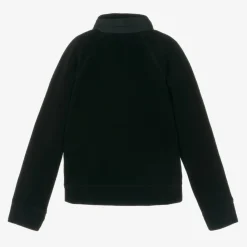 Moncler Enfant Snowwear*Black Fleece Zip-Up Top
