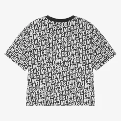 MARC JACOBS Tops*Black Jumbled Logo T-Shirt