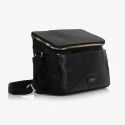 Storksak Gifts*Black Leather Alyssa Stroller Organiser Bag (27cm)