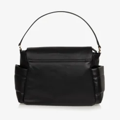 Storksak Gifts*Black Leather Aria Compact Changing Bag (32cm)