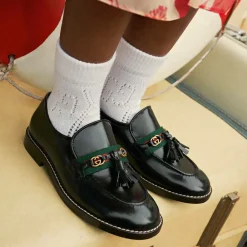 Gucci Loafers & Moccasins|Loafers & Moccasins*Black Leather Loafer Shoes