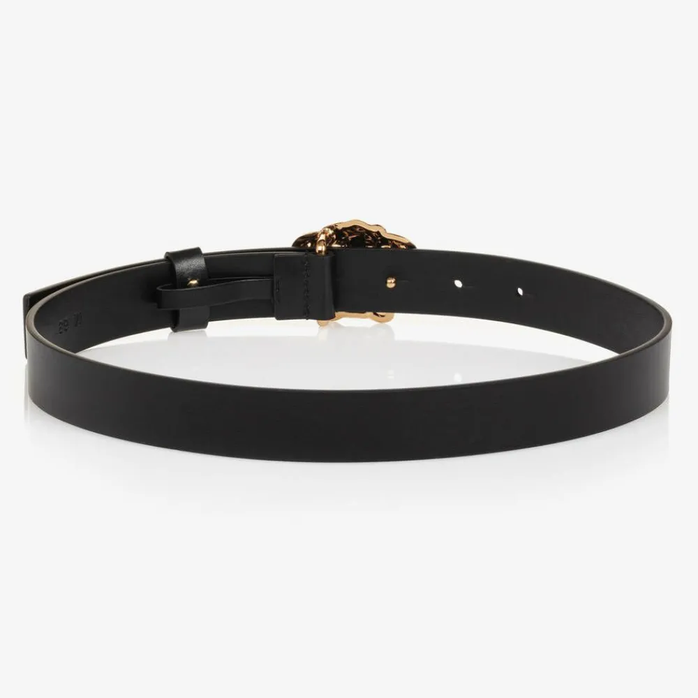 Versace Clothing Accessories|Clothing Accessories*Black Leather Medusa Belt