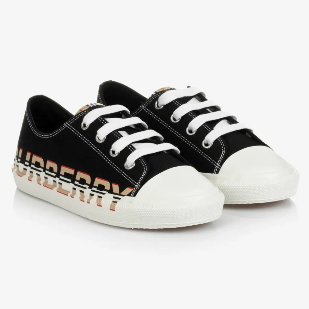 Burberry Trainers|Trainers*Black Logo Lace-Up Trainers