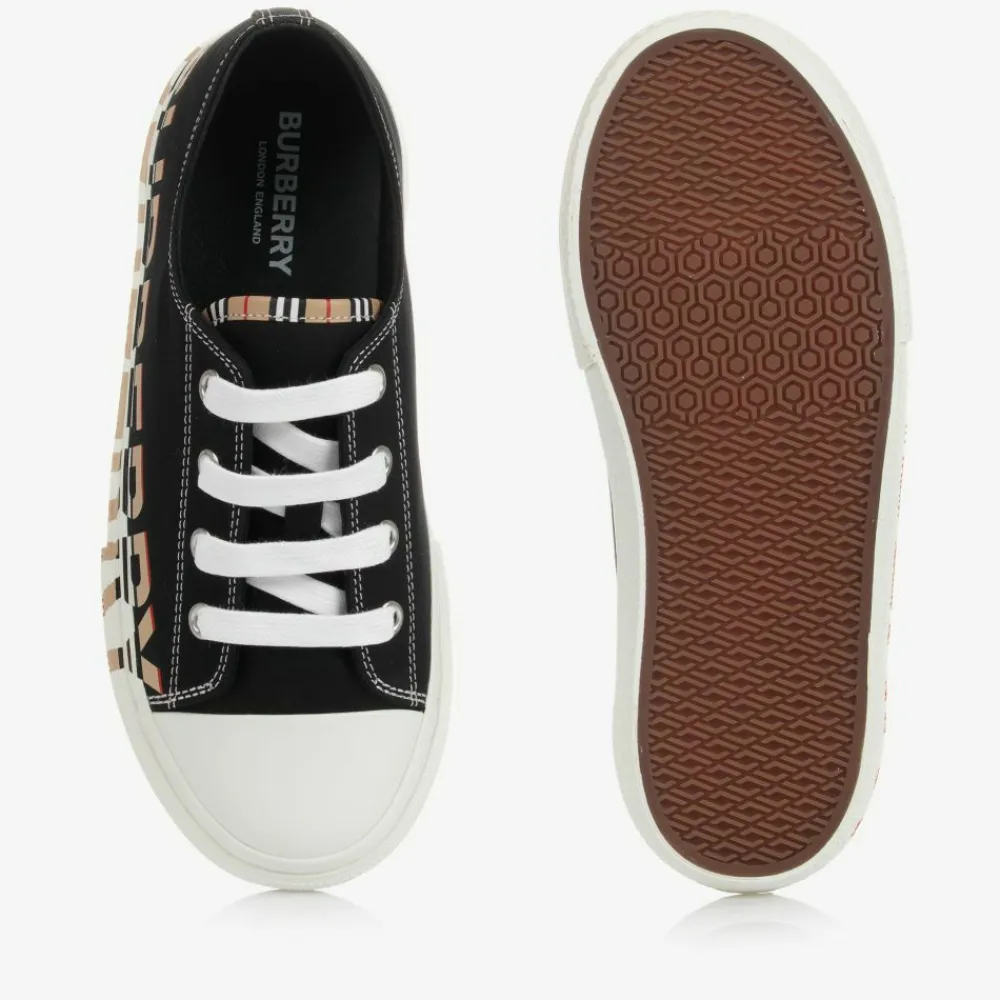 Burberry Trainers|Trainers*Black Logo Lace-Up Trainers