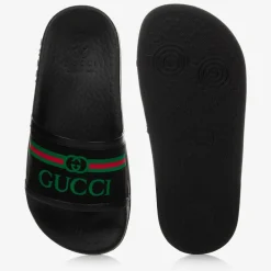 Gucci Sliders|Sliders*Black Logo Sliders