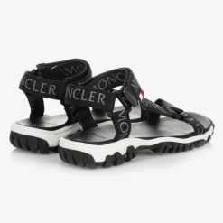Moncler Enfant Sandals|Sandals*Black Logo Sporty Sandals