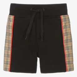 Burberry Shorts|Shorts*Black Microcheck Baby Shorts