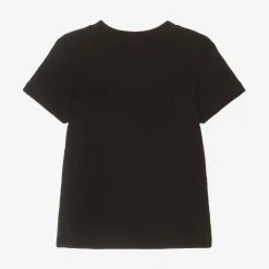 Lacoste Tops|Tops*Black Organic Cotton Crocodile T-Shirt