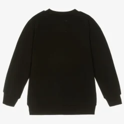 Wauw Capow Tops*Black Organic Cotton Pumpkin Sweatshirt