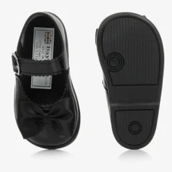 Early Days First Walkers|First Walkers*Black Patent Bar Shoes