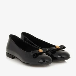 Versace Pumps & Ballerinas|Pumps & Ballerinas*Black Patent Leather Ballerina Shoes