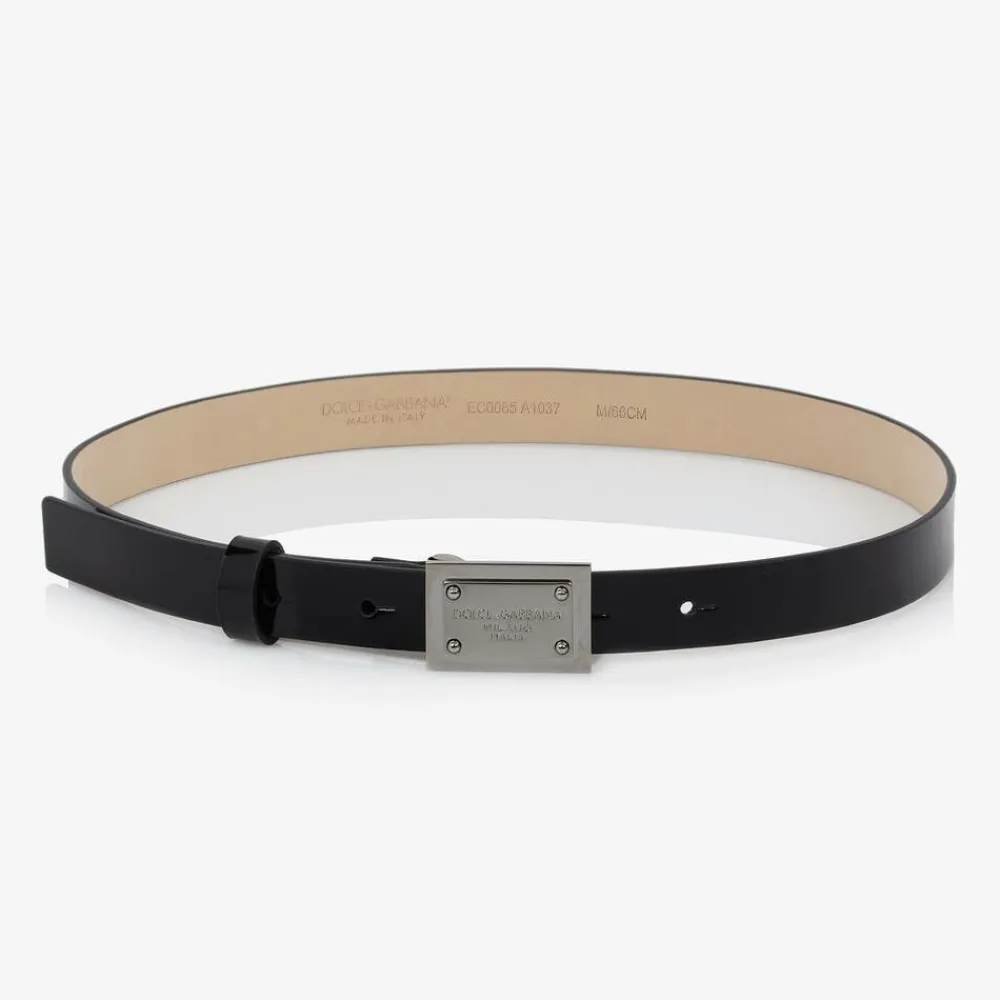 Dolce amp; Gabbana Clothing Accessories|Clothing Accessories*Black Patent Leather Belt