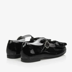 Childrens Classics Bar Shoes|Bar Shoes*Black Patent Leather Bow Shoes