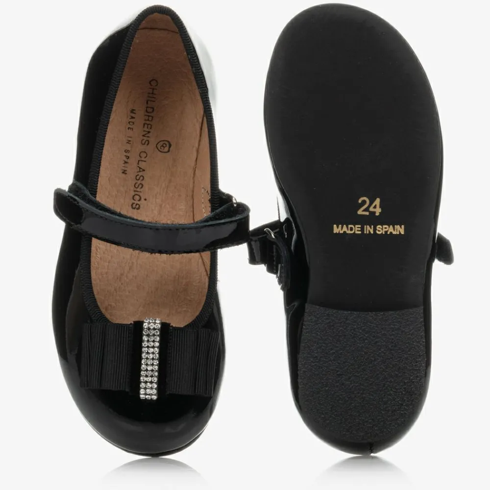 Childrens Classics Bar Shoes|Bar Shoes*Black Patent Leather Shoes