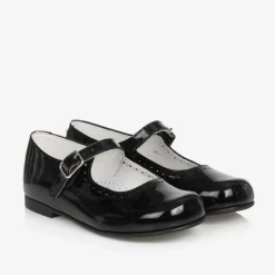 Childrens Classics Traditional Shoes|Bar Shoes*Black Patent Leather Shoes