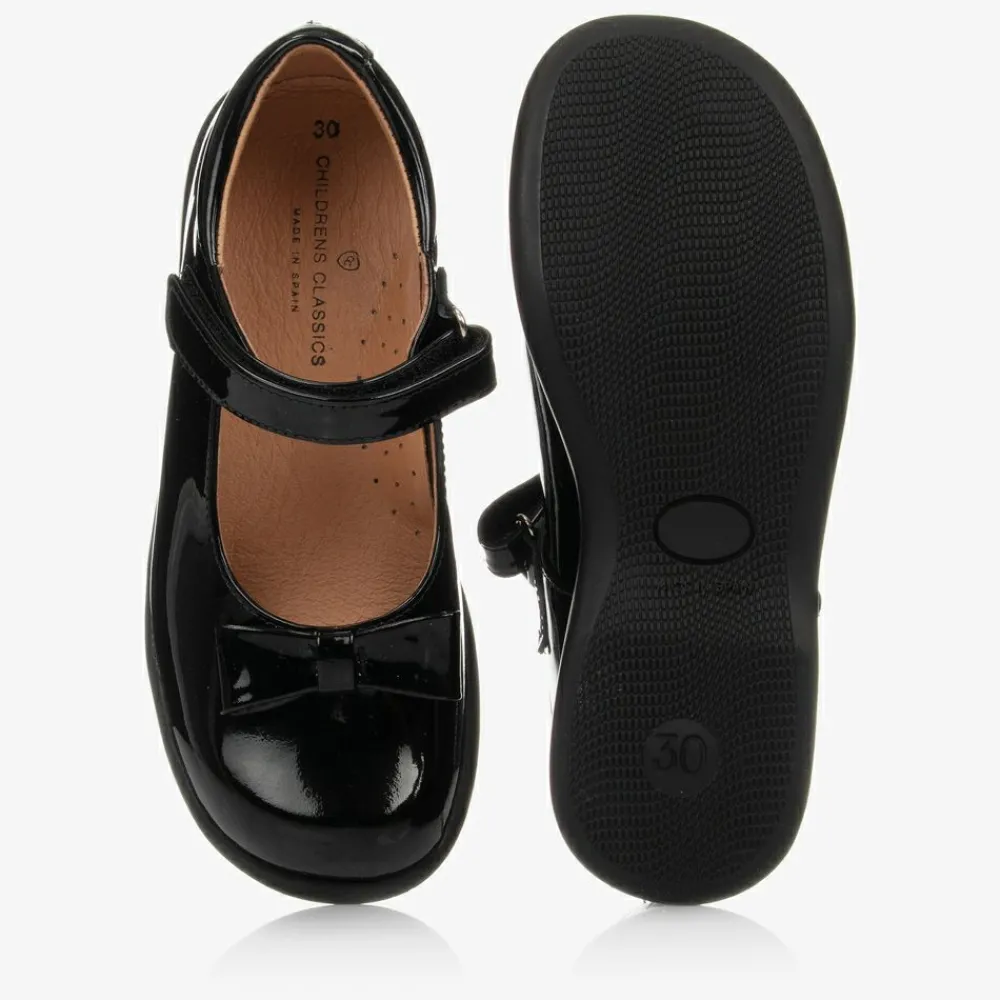 Childrens Classics Bar Shoes|Bar Shoes*Black Patent Leather Shoes