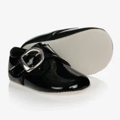 Early Days Baypods Pre Walkers|Pre Walkers*Black Patent Pre-Walker Shoes