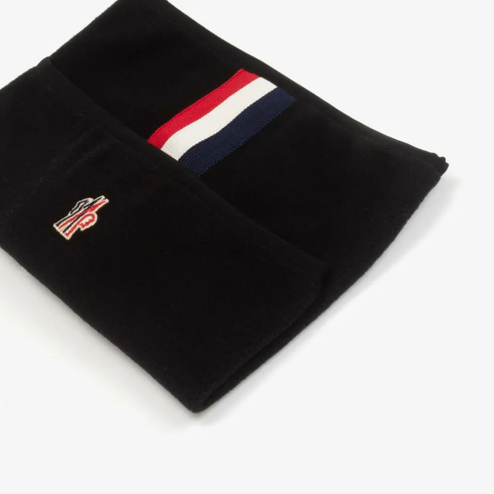 Moncler Enfant Snowwear*Black Polar Fleece Snood