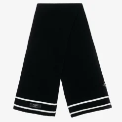 Balmain Scarves|Scarves*Black Ribbed Wool Scarf
