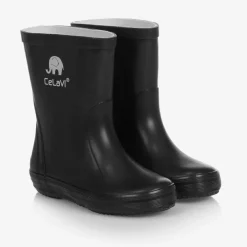 CeLaVi Rain Boots|Rain Boots*Black Rubber Rain Boots