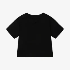 Burberry Tops|Tops*Black Script Logo Cotton Baby T-Shirt