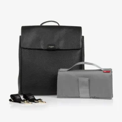 Storksak Gifts*Black St James Leather Changing Bag (37cm)