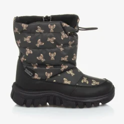 Falcotto by Naturino Snow Boots|Snow Boots*Black Teddy Bear Print Snow Boots