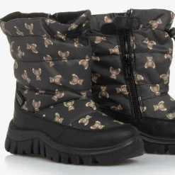 Falcotto by Naturino Snow Boots|Snow Boots*Black Teddy Bear Print Snow Boots