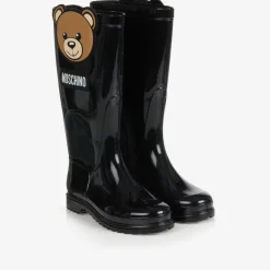 Moschino Kid-Teen Rain Boots|Rain Boots*Black Teddy Bear Rain Boots