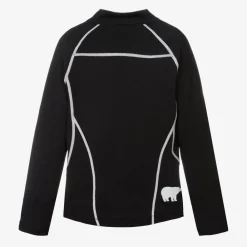 Perfect Moment Snowwear|Snowwear*Black Thermal Base Layer Half-Zip Top