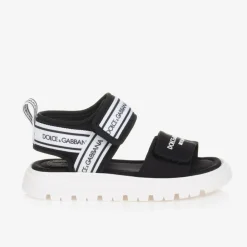 Dolce amp; Gabbana Sandals|Sandals*Black Velcro Sandals