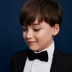 Milledeux Clothing Accessories*Black Velvet Bow Tie (10cm)