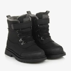 Mayoral Boots|Boots*Black Waterproof Faux Leather Boots