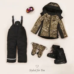 Pilguni Snowwear*Black Waterproof Ski Trousers