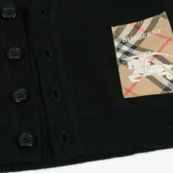 Burberry Tops*Black Wool Knit Baby Cardigan