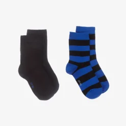 Falke Socks*Blue & Black Cotton Socks (2 Pack)