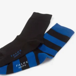 Falke Socks*Blue & Black Cotton Socks (2 Pack)