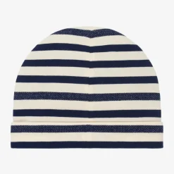 Gucci Hats*Blue & Ivory Striped Baby Hat