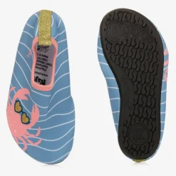 Playshoes Aqua Shoes|Aqua Shoes*Blue & Pink Crab Aqua Shoes