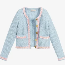 Angels Face Coats & Jackets*& Pink Knitted Jacket Blue