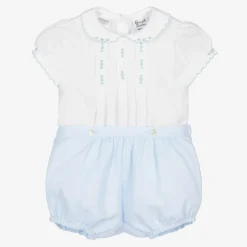 Sarah Louise Outfit Sets|Outfit Sets*Blue & White Buster Suit